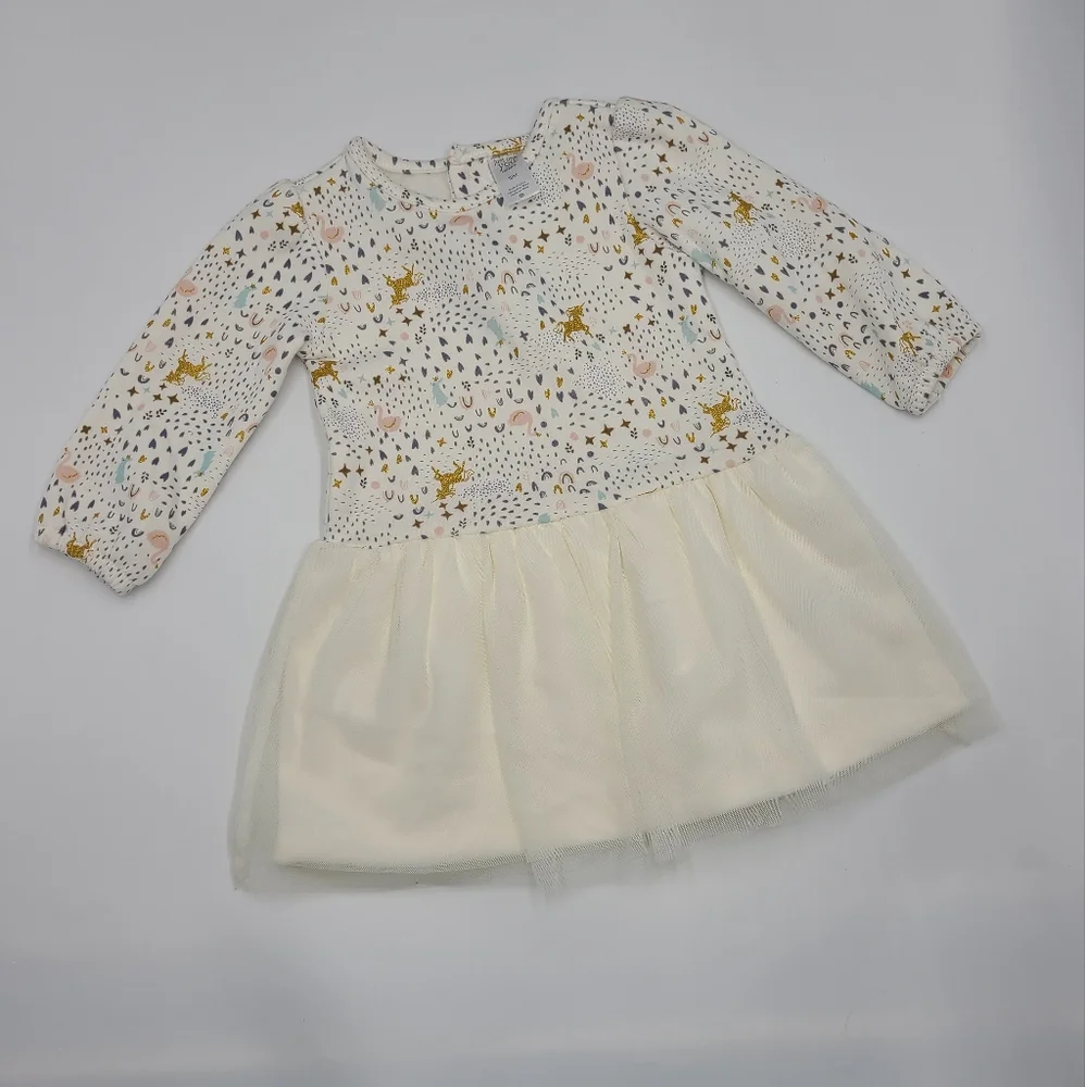 Carter's baby girl dress and vest size 18 months